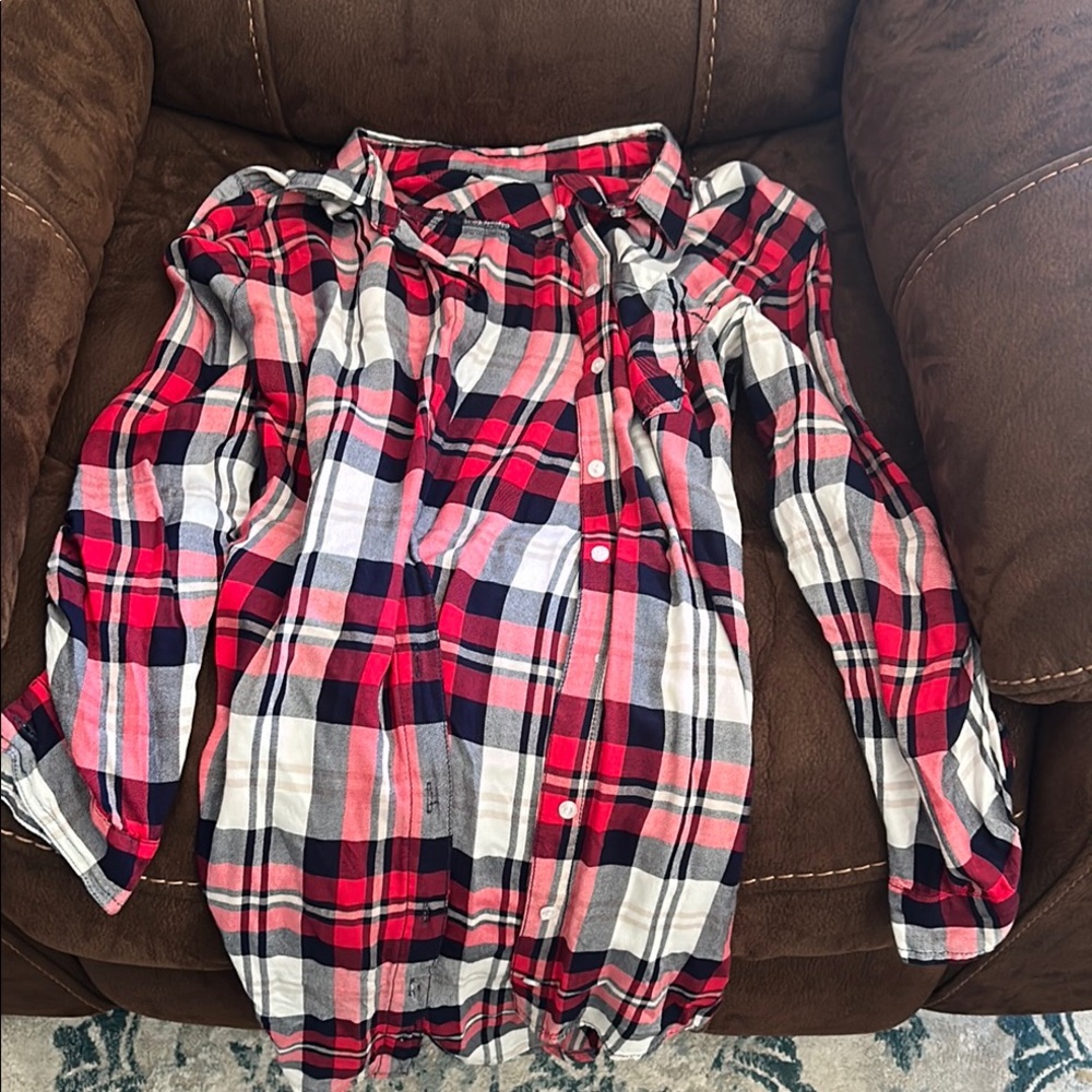 Sneak Peek Red and Black Plaid Jacket